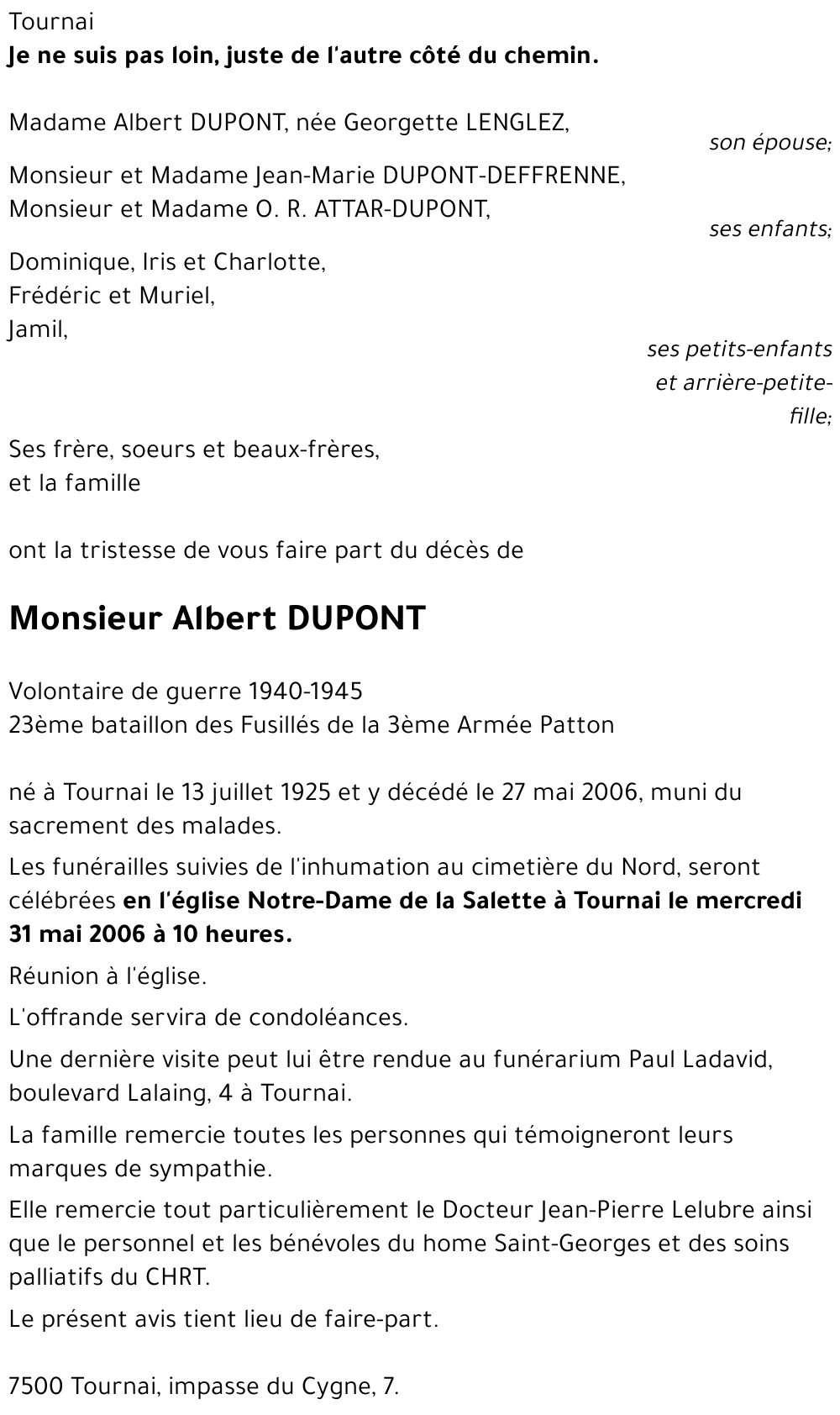 Albert DUPONT