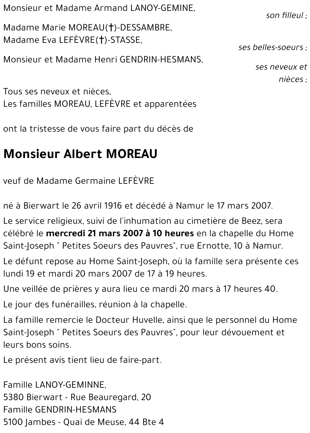 Albert MOREAU