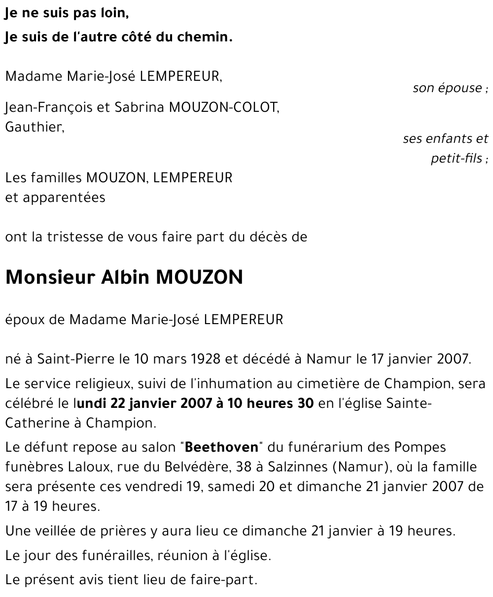 Albin MOUZON