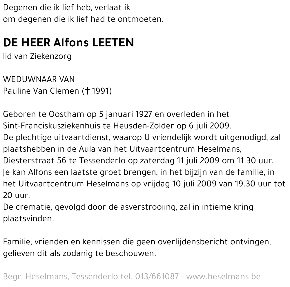 Alfons Leeten