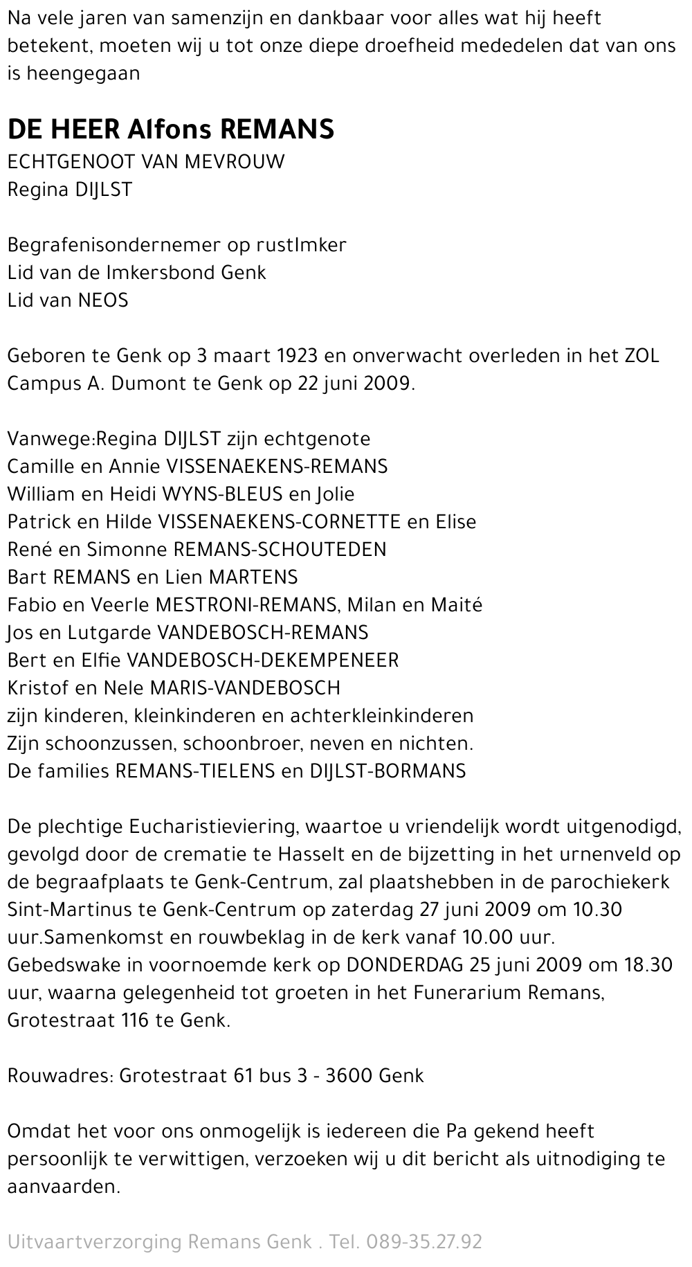 Alfons REMANS