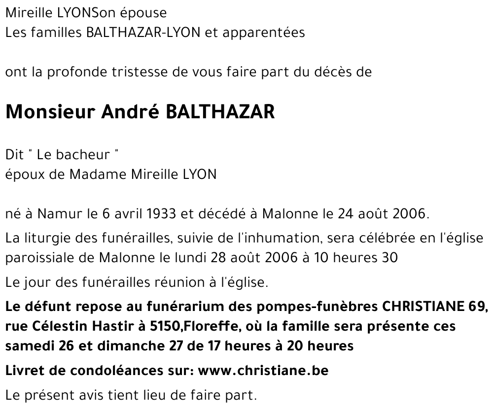 André BALTHAZAR