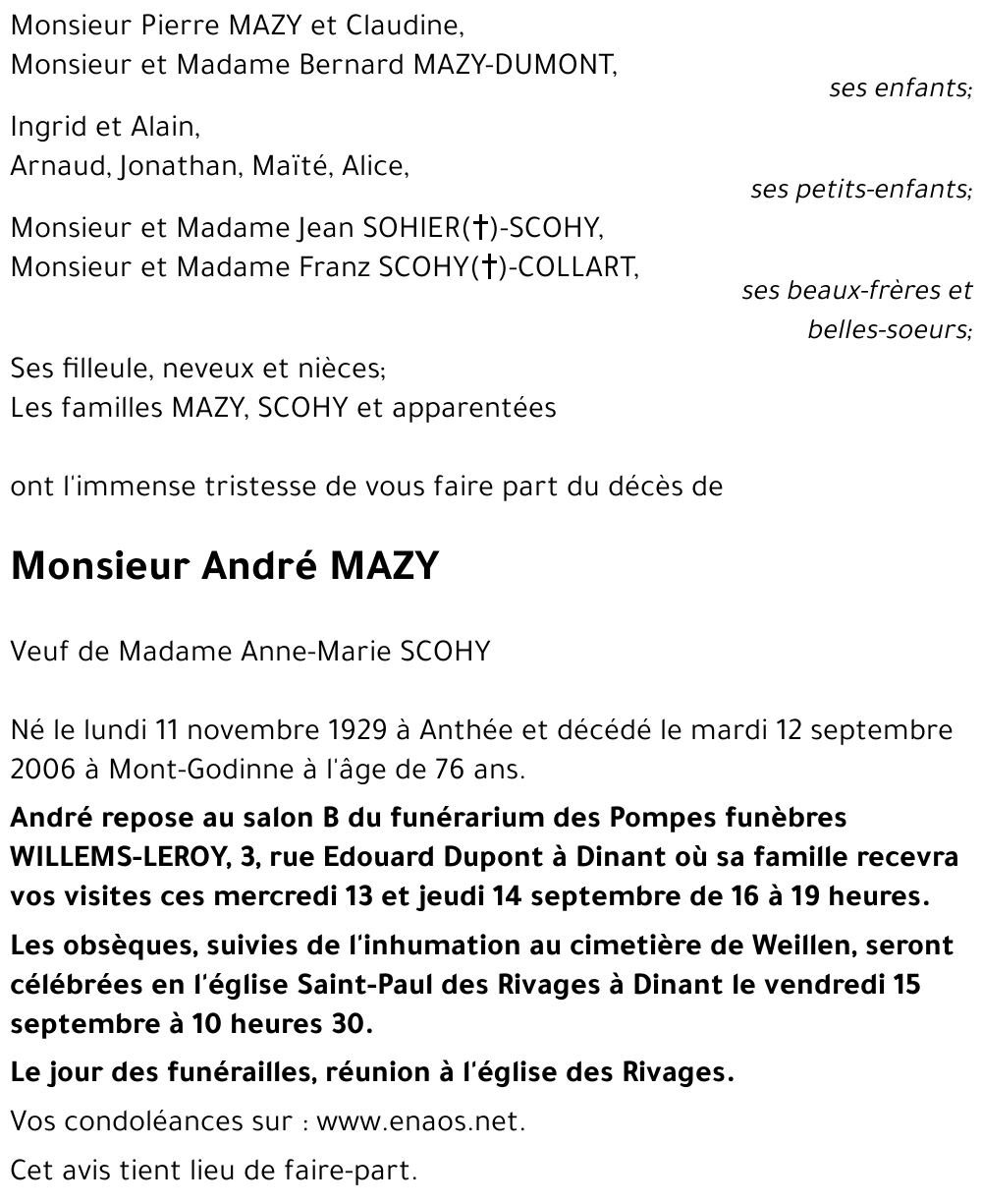 André MAZY