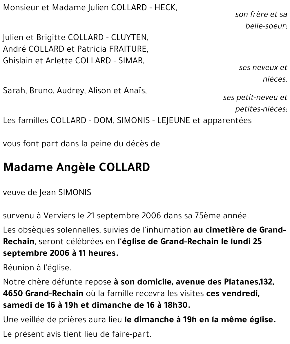 Angèle COLLARD