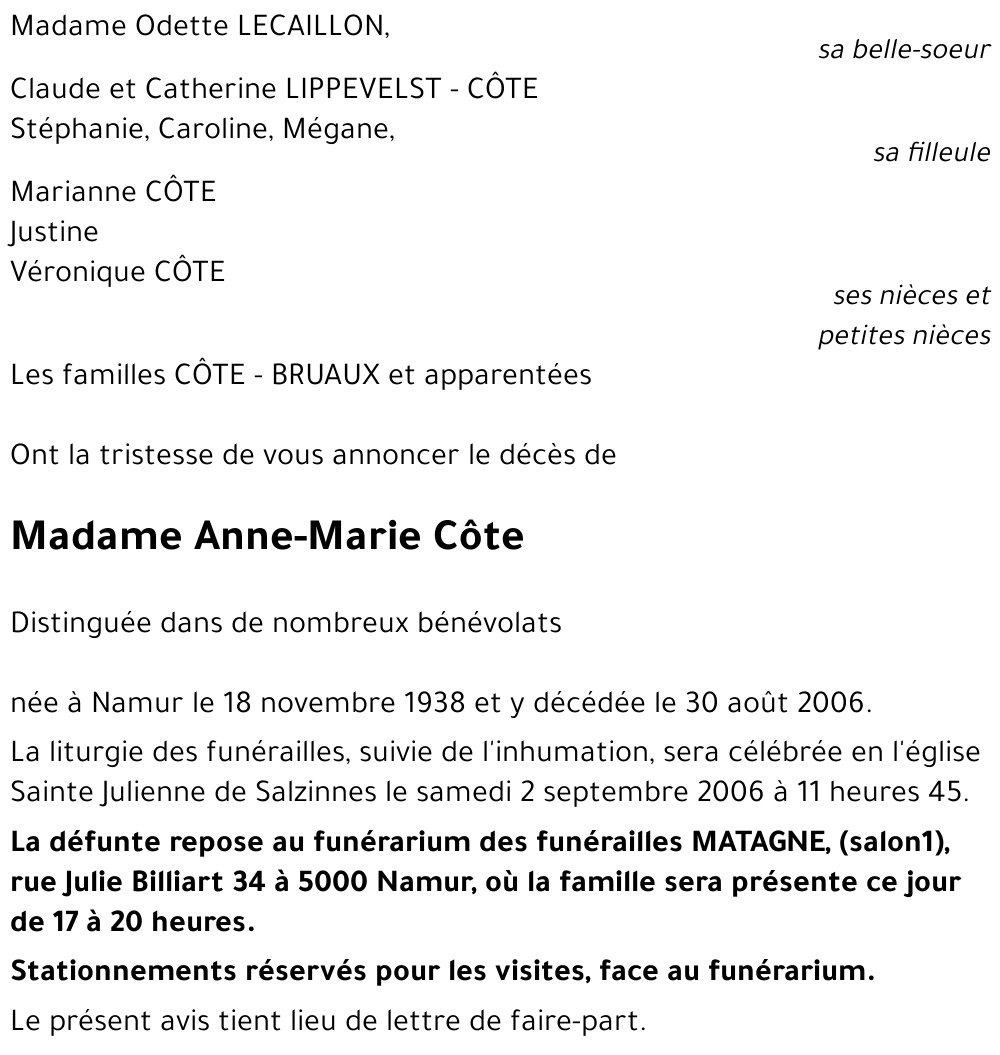 Anne-Marie Côte