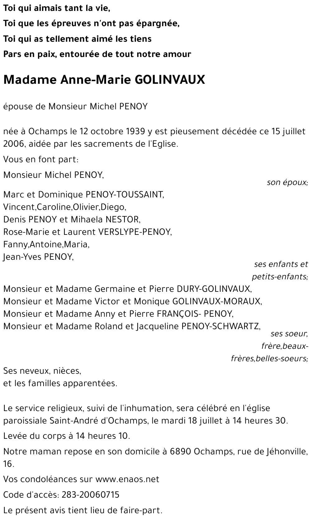 Anne-Marie GOLINVAUX