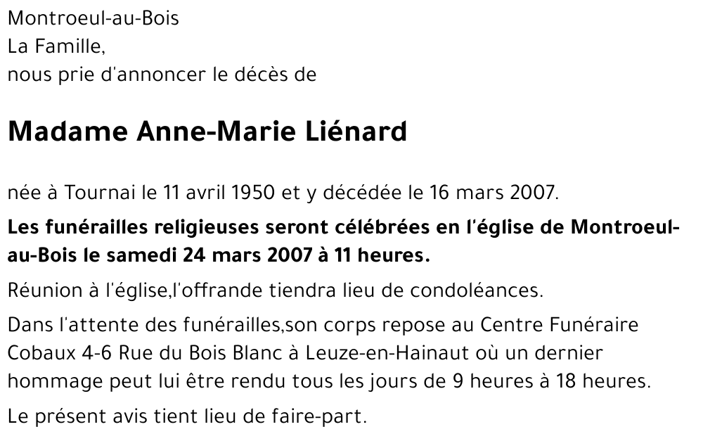 Anne-Marie Liénard