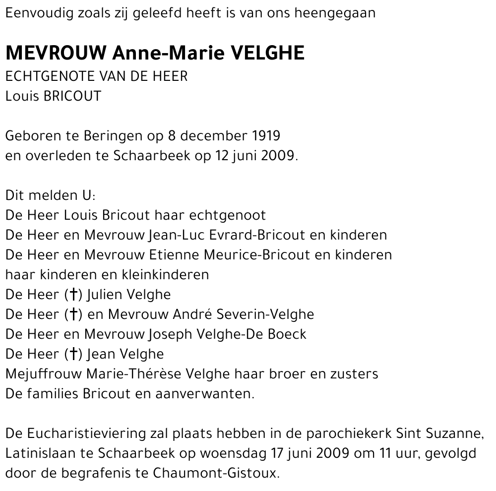 Anne-Marie Velghe