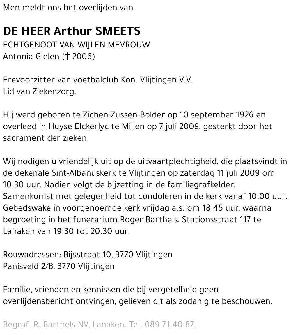 Arthur Smeets