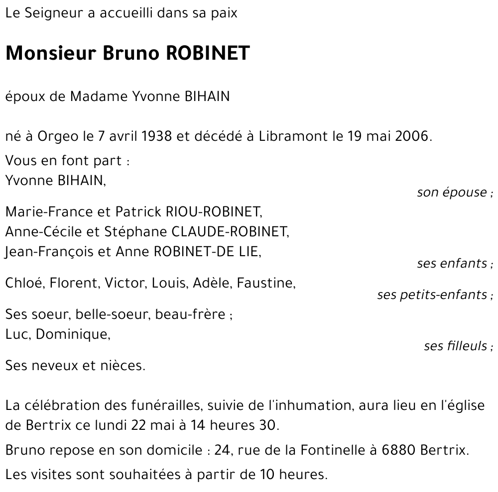 Bruno ROBINET