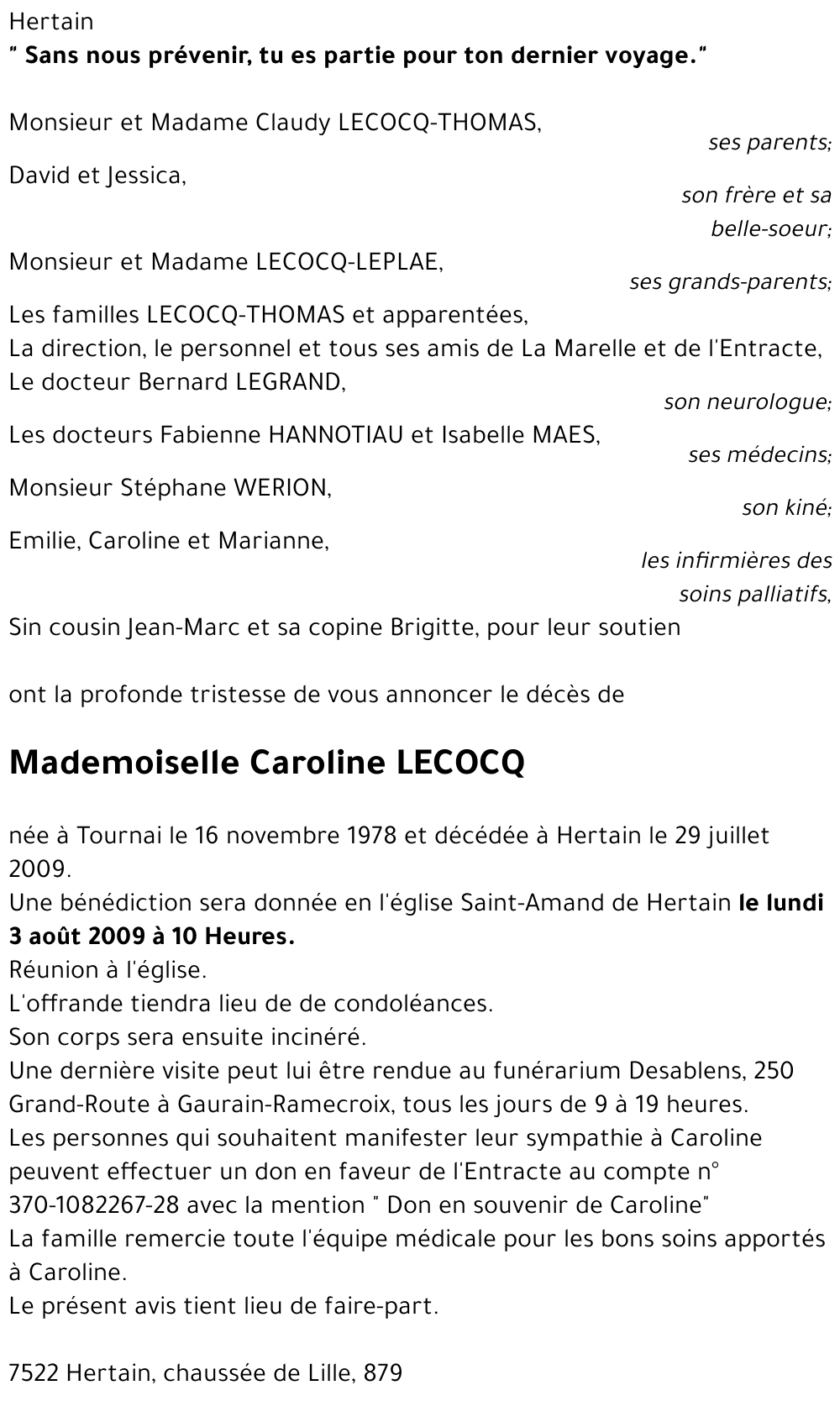 Caroline LECOCQ
