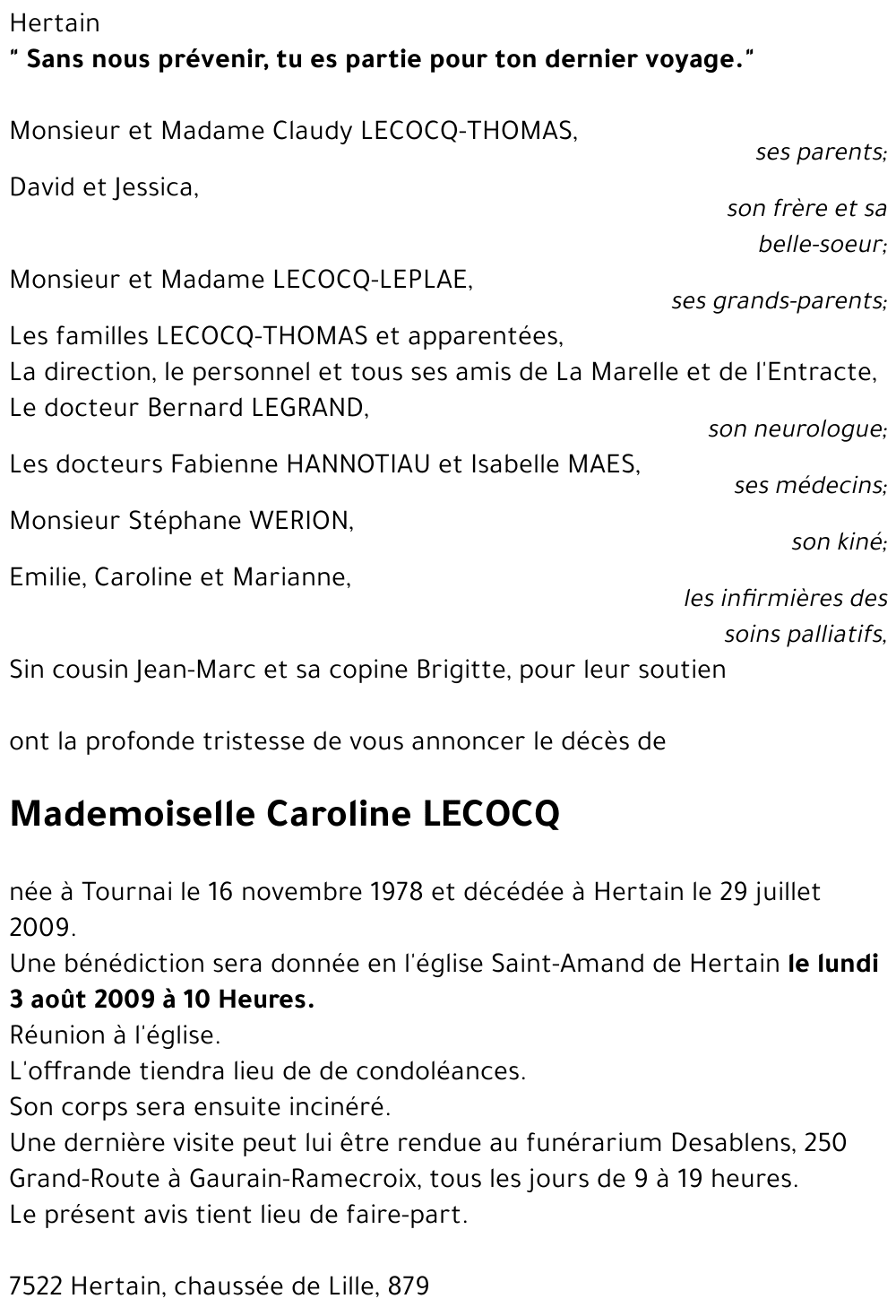 Caroline LECOCQ
