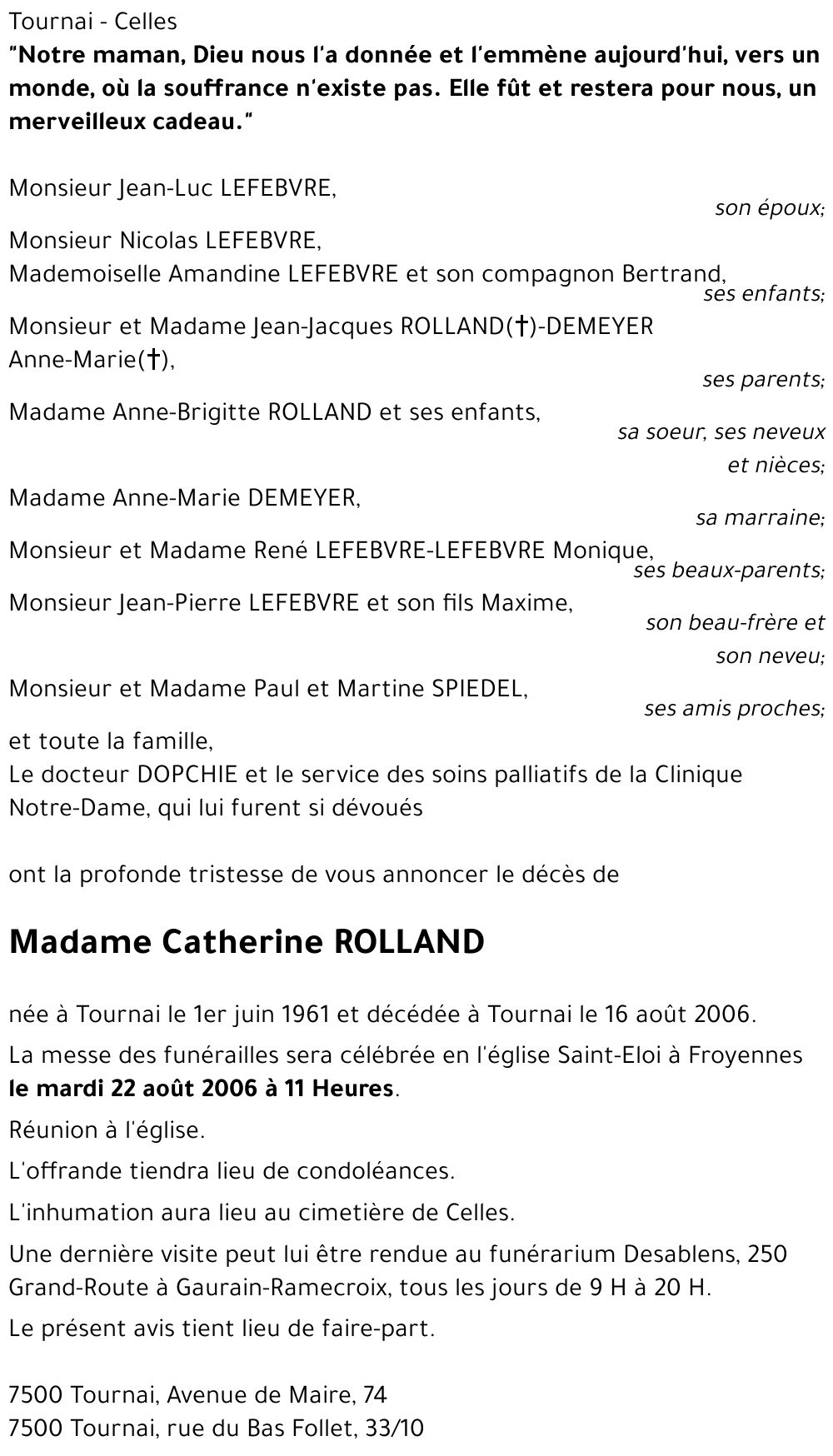 Catherine ROLLAND