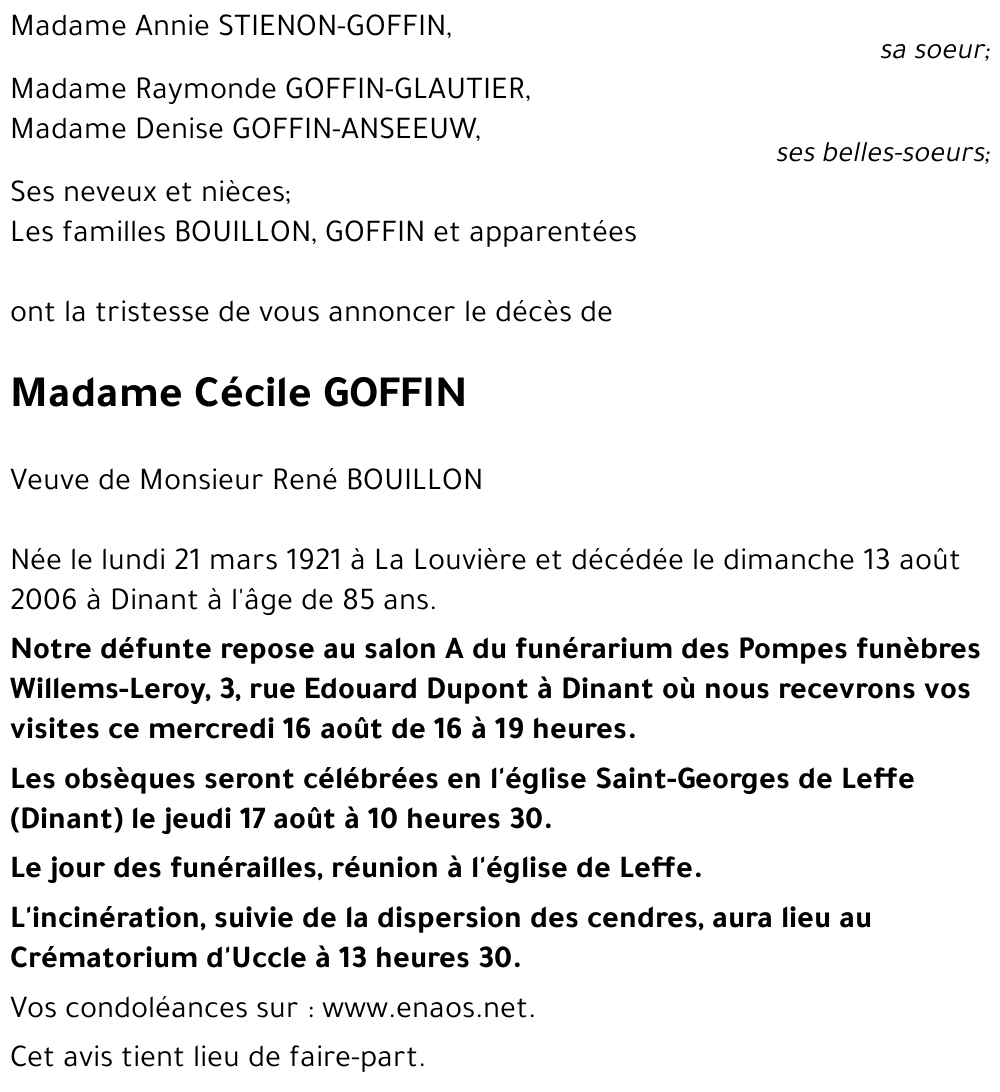 Cécile GOFFIN