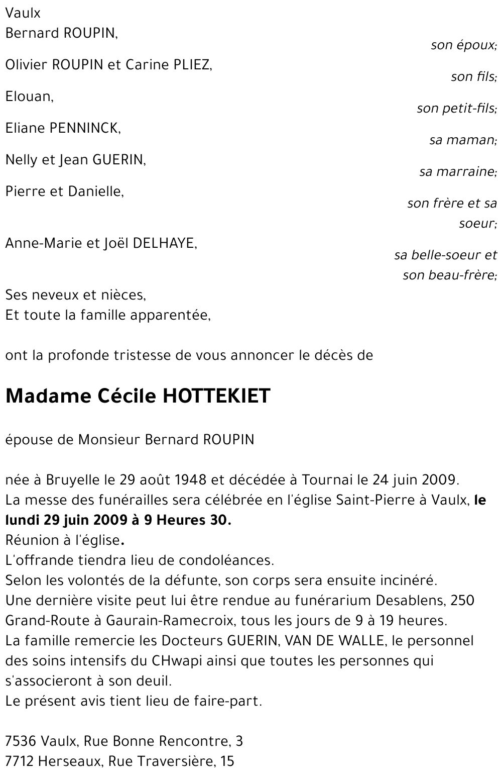 Cécile HOTTEKIET