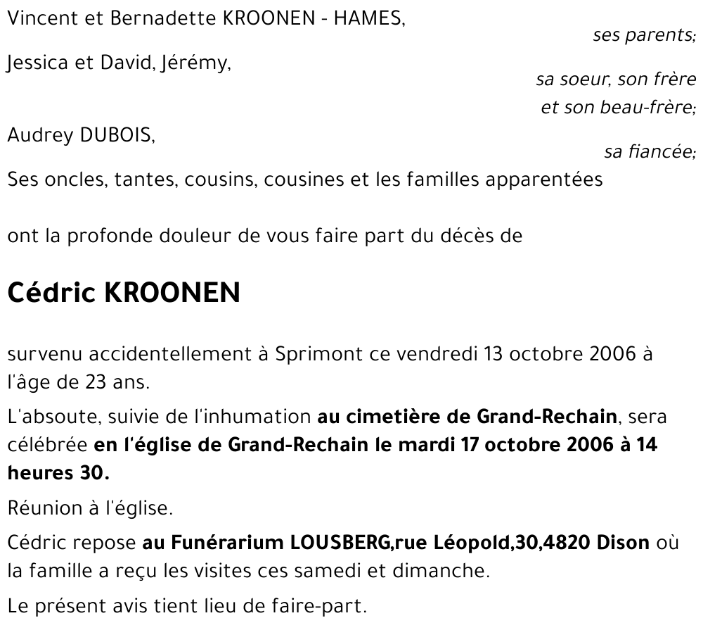 Cédric KROONEN