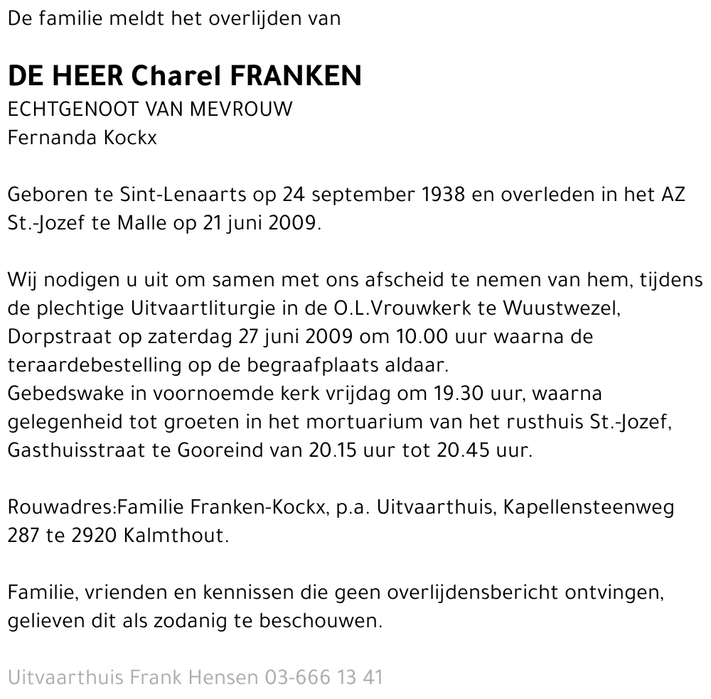 Charel Franken