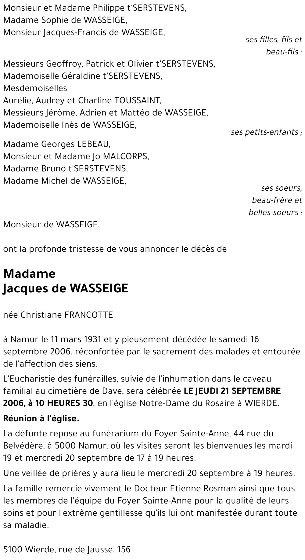 Christiane FRANCOTTE