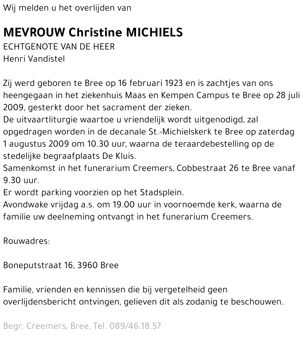 Christine Michiels