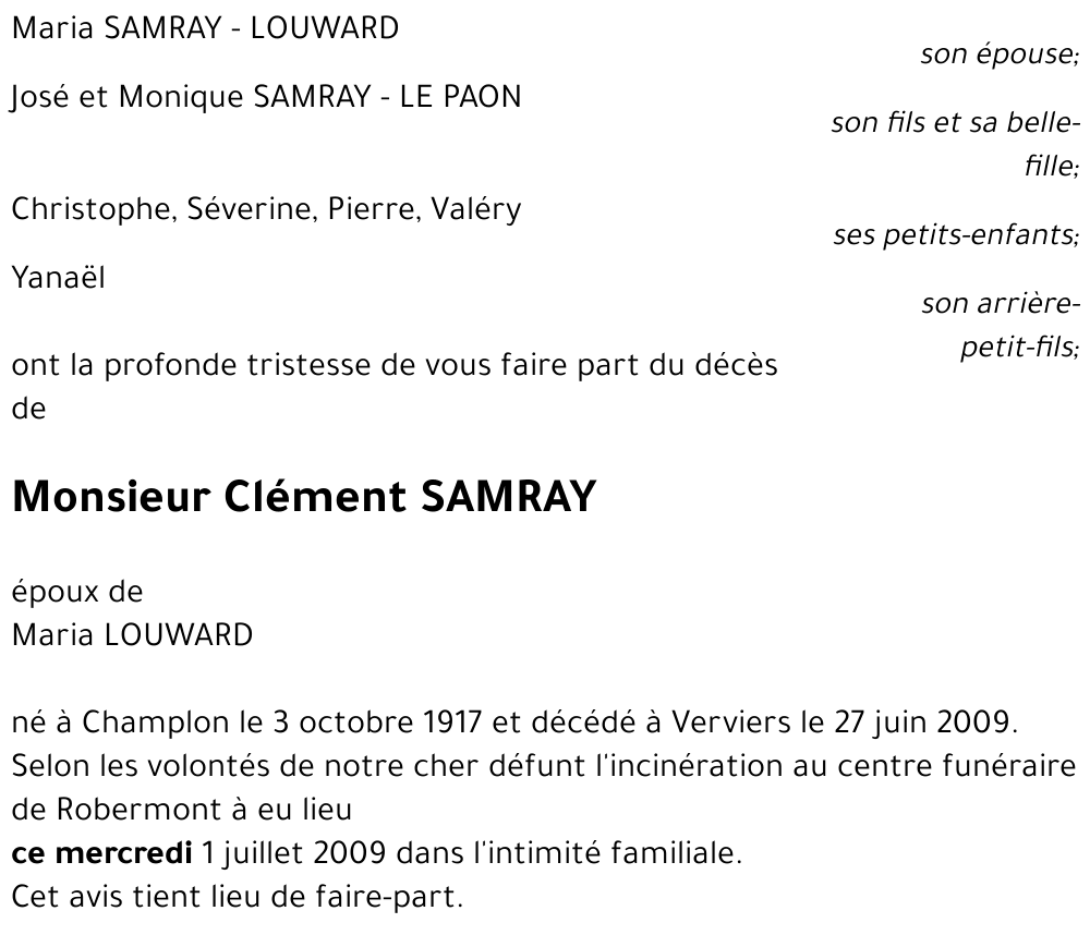 Clément SAMRAY