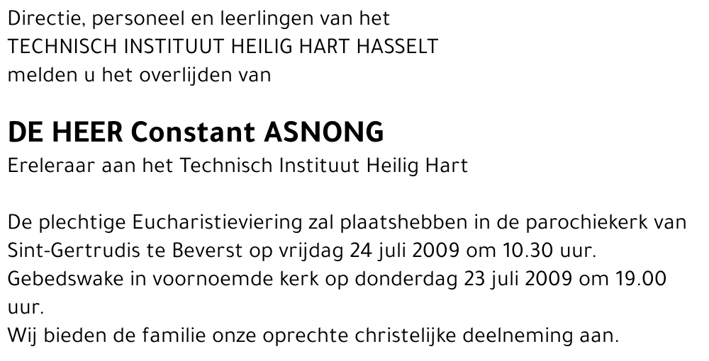 Constant Asnong
