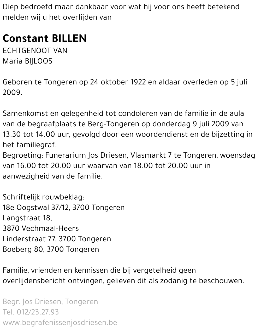 Constant Billen