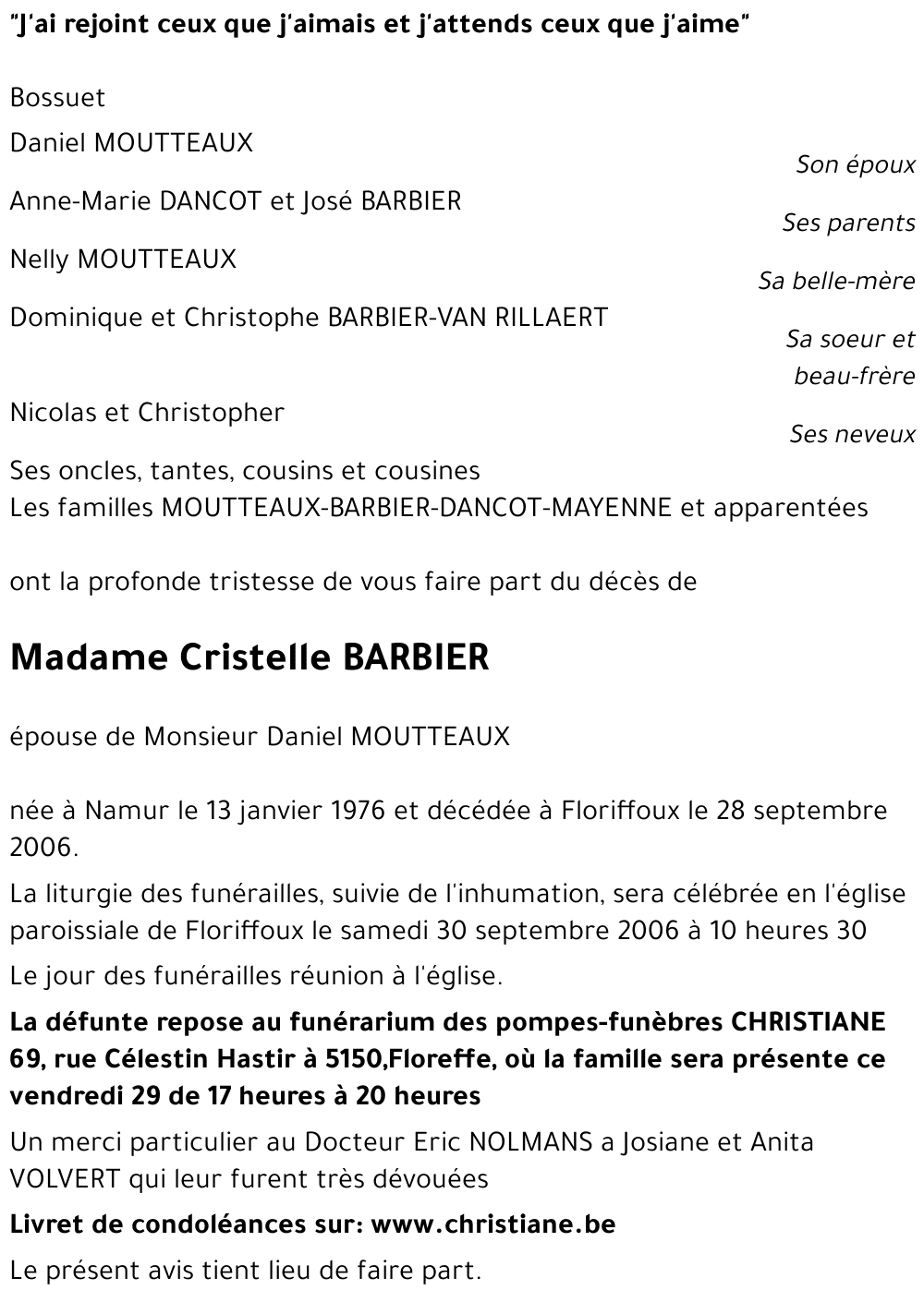 Cristelle BARBIER