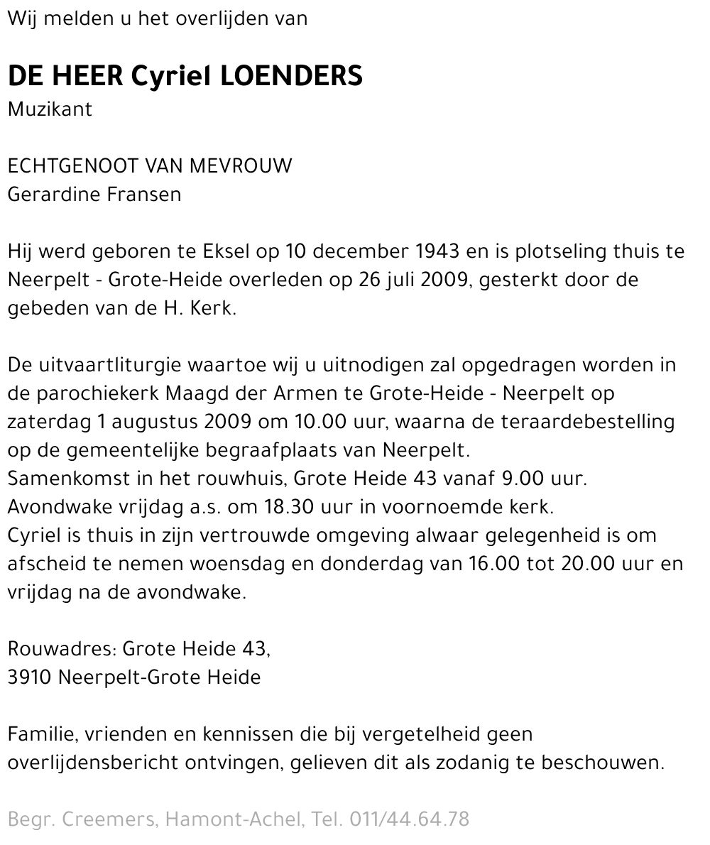 Cyriel Loenders