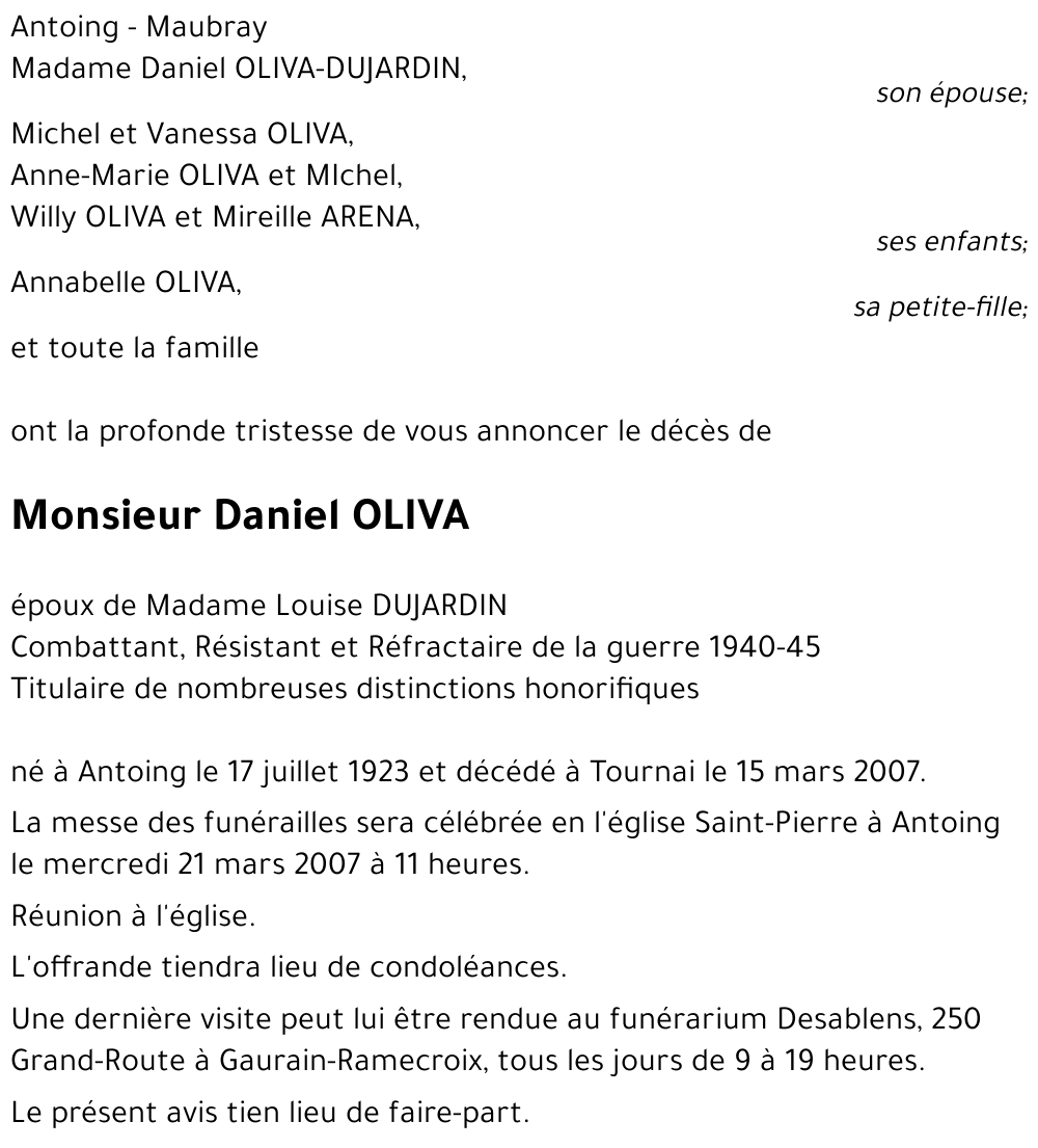 Daniel OLIVA