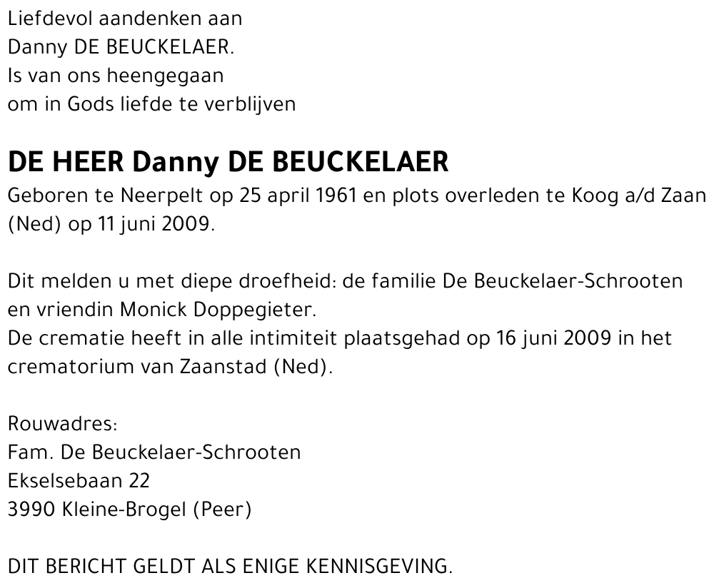 Danny De Beuckelaer