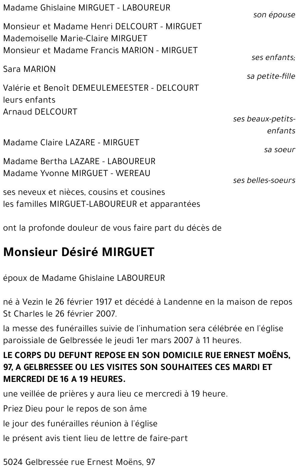 Désiré MIRGUET