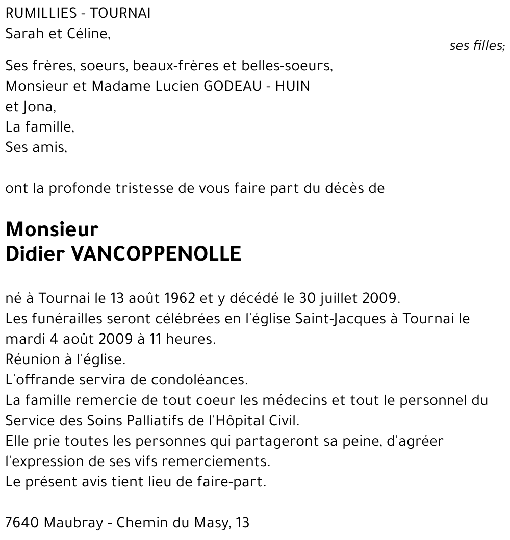 Didier VANCOPPENOLLE