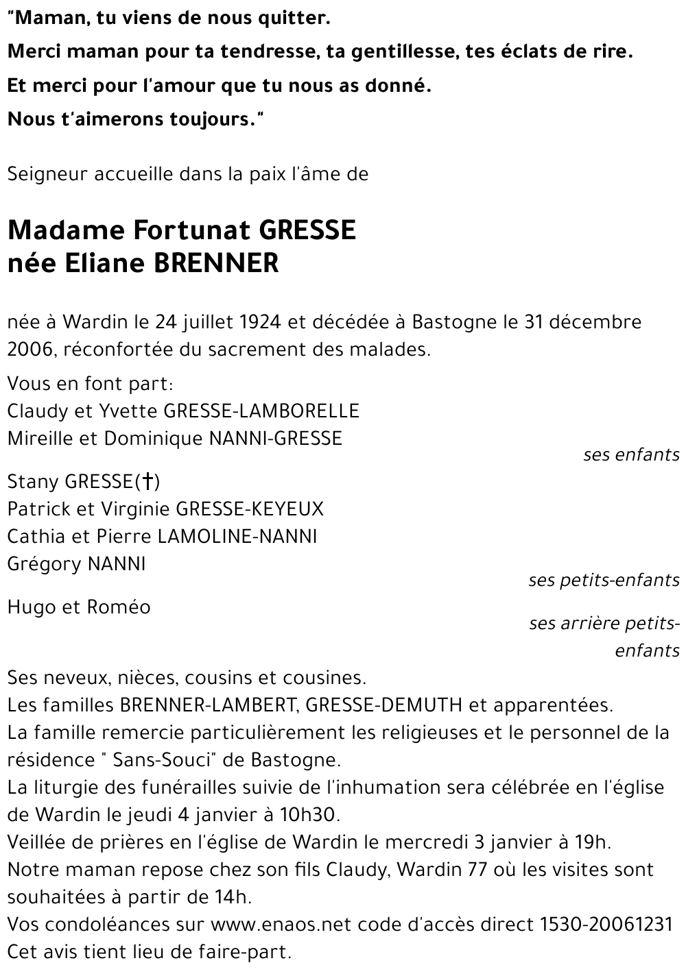 Eliane BRENNER