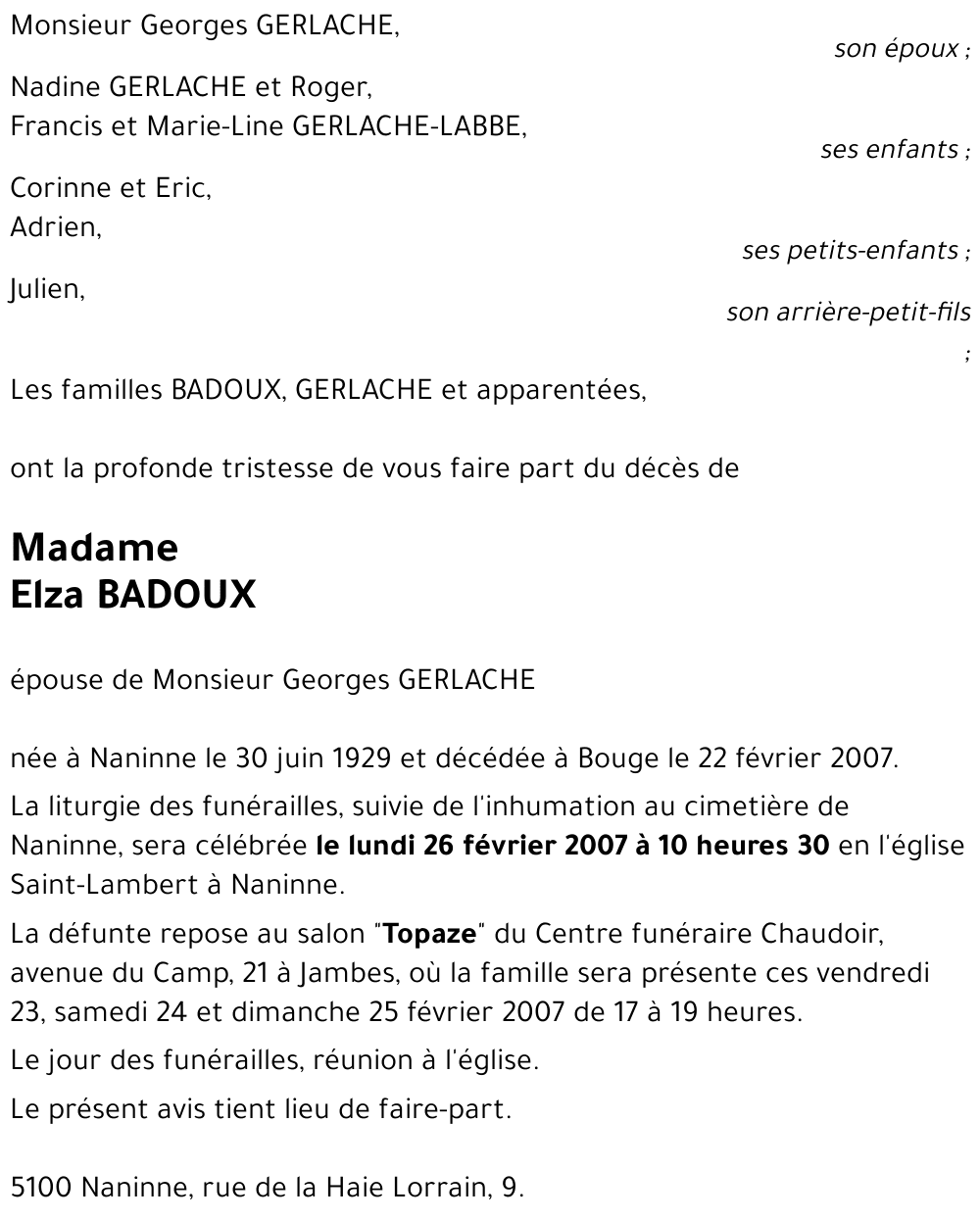 Elza BADOUX