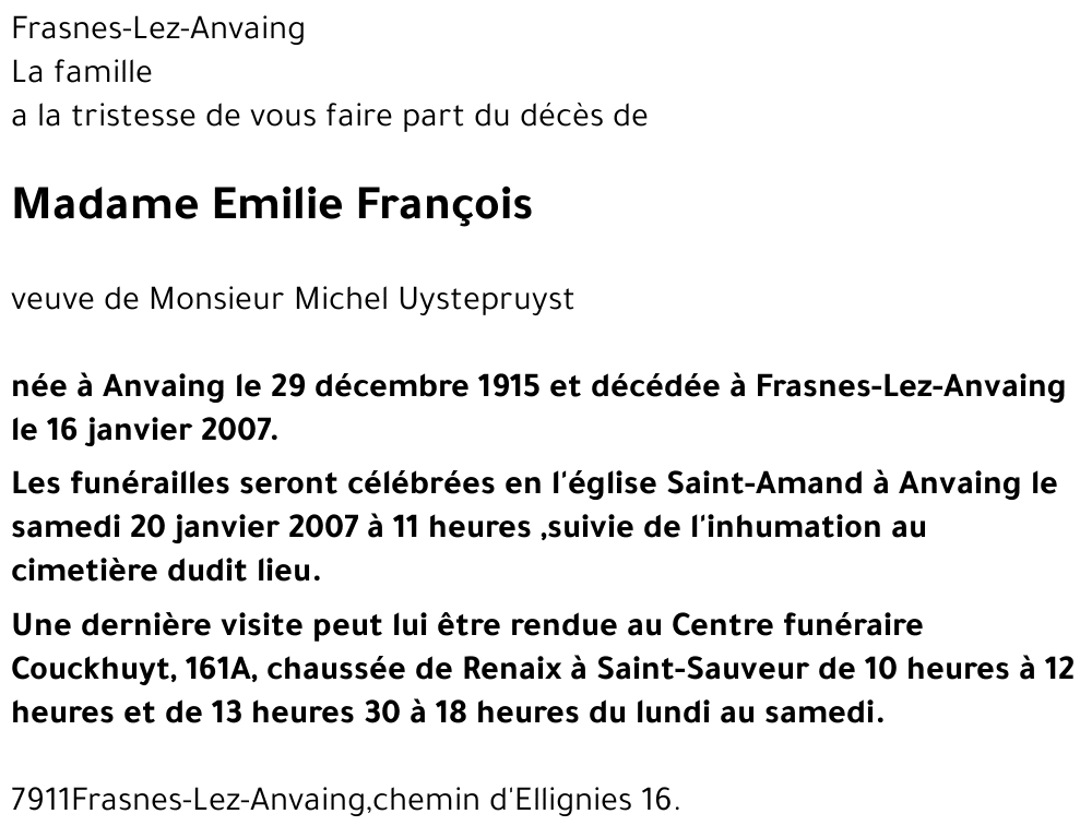 Emilie François