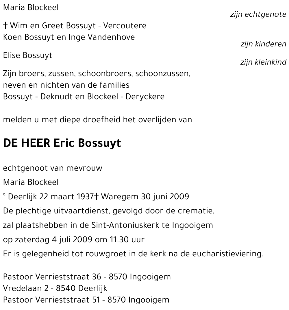 Eric Bossuyt
