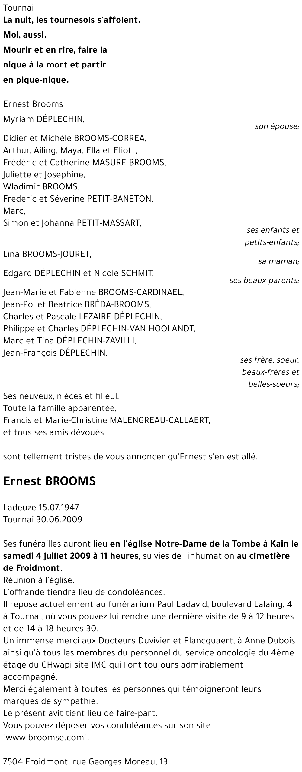 Ernest BROOMS