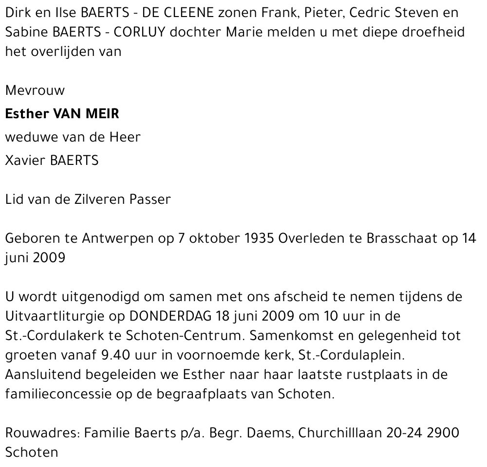 Eshter Van Meir