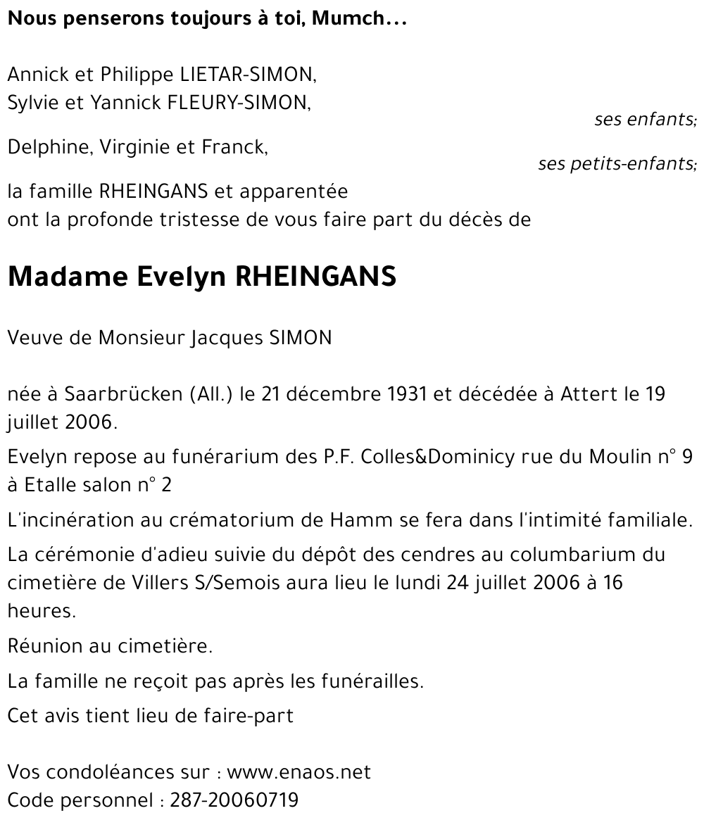 Evelyn RHEINGANS