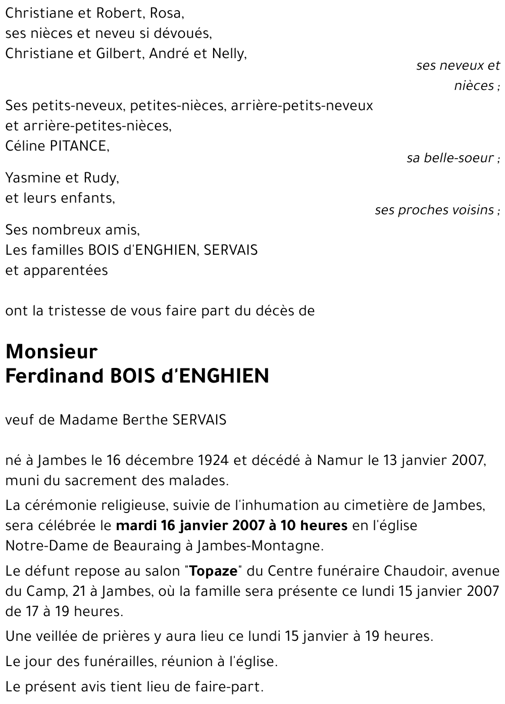 Ferdinand BOIS d'ENGHIEN