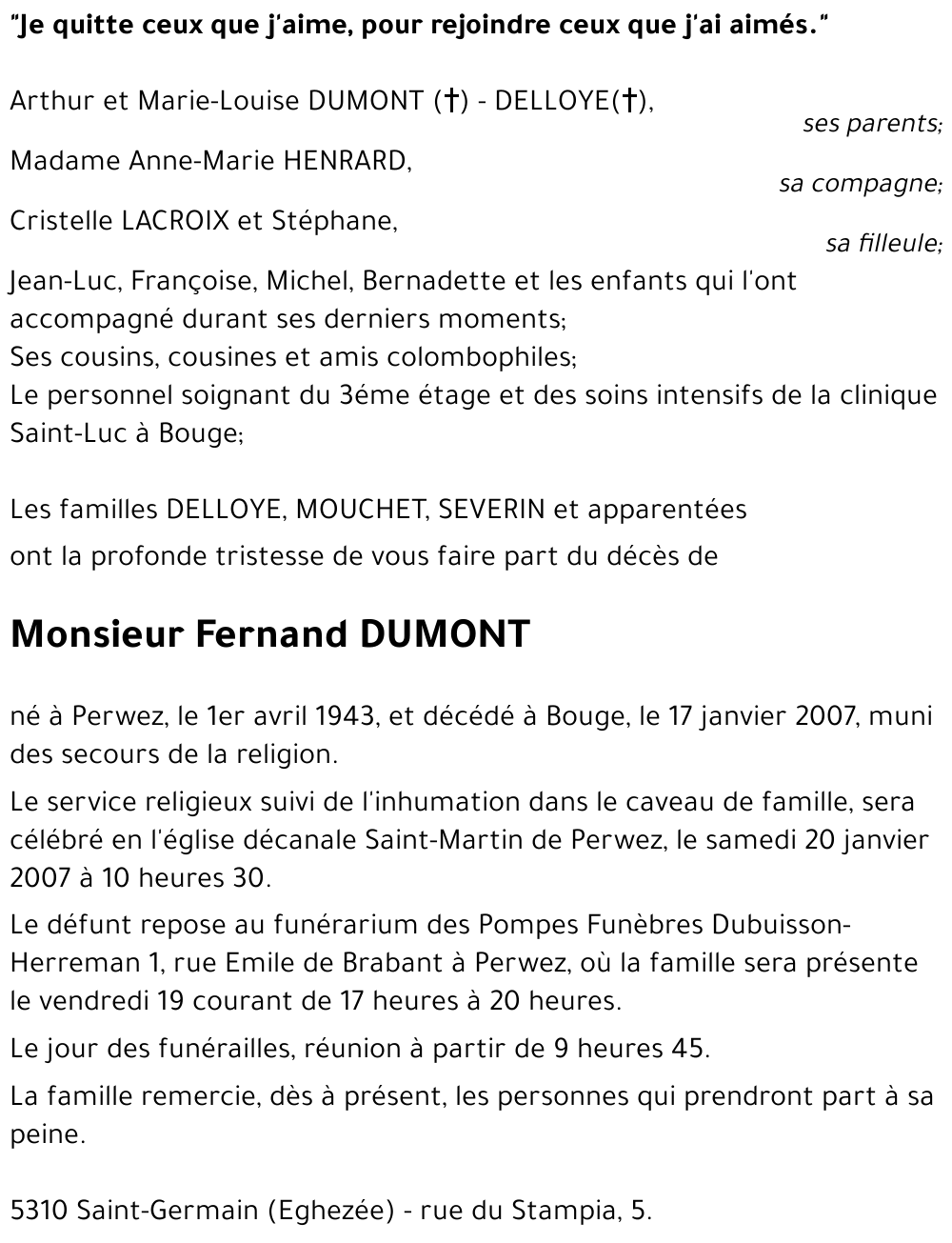 Fernand DUMONT