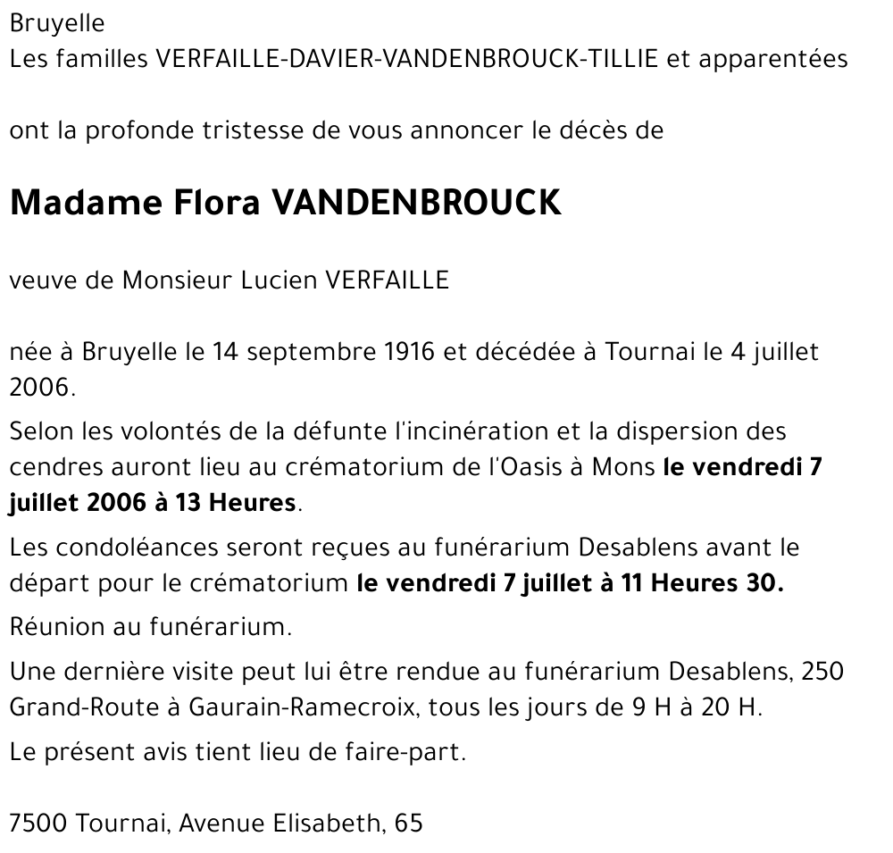 Flora VANDENBROUCK