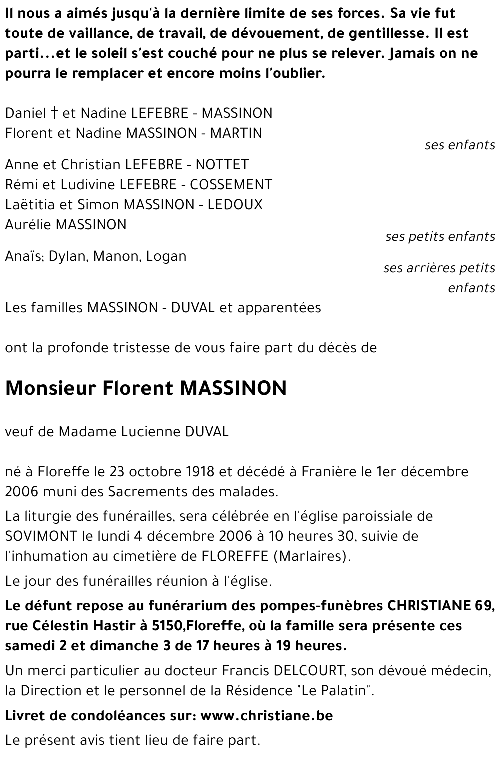 Florent MASSINON