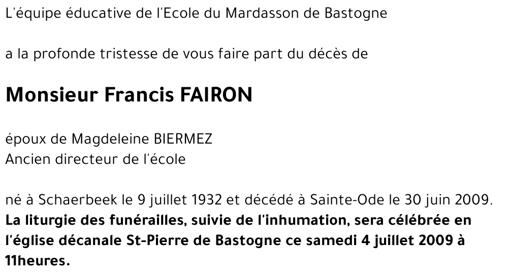 Francis FAIRON