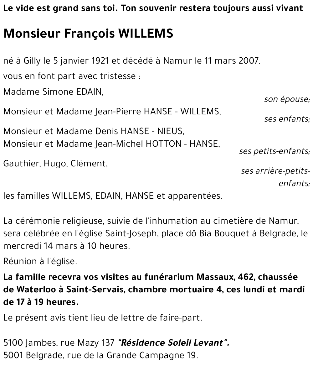 François WILLEMS