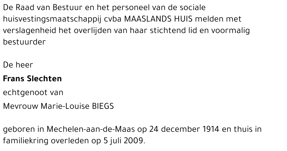 Frans SLECHTEN