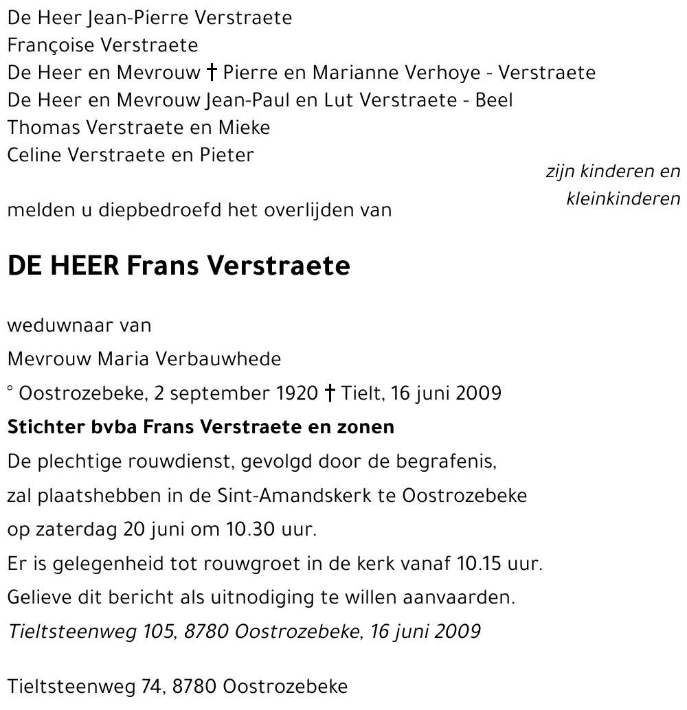 Frans Verstraete