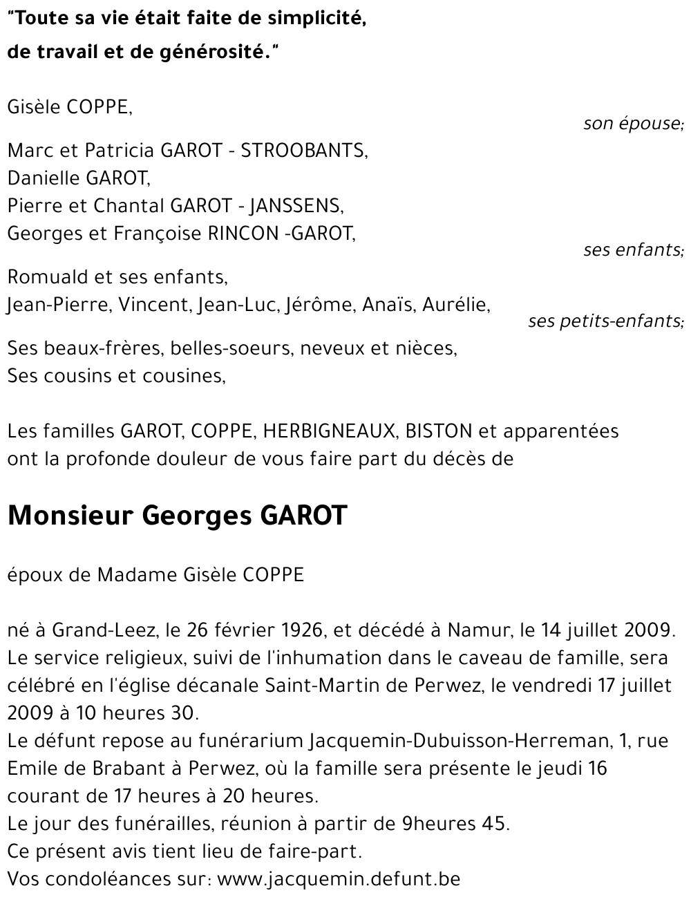 Georges GAROT