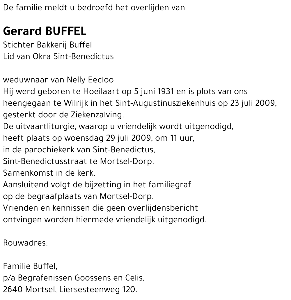 Gerard Buffel