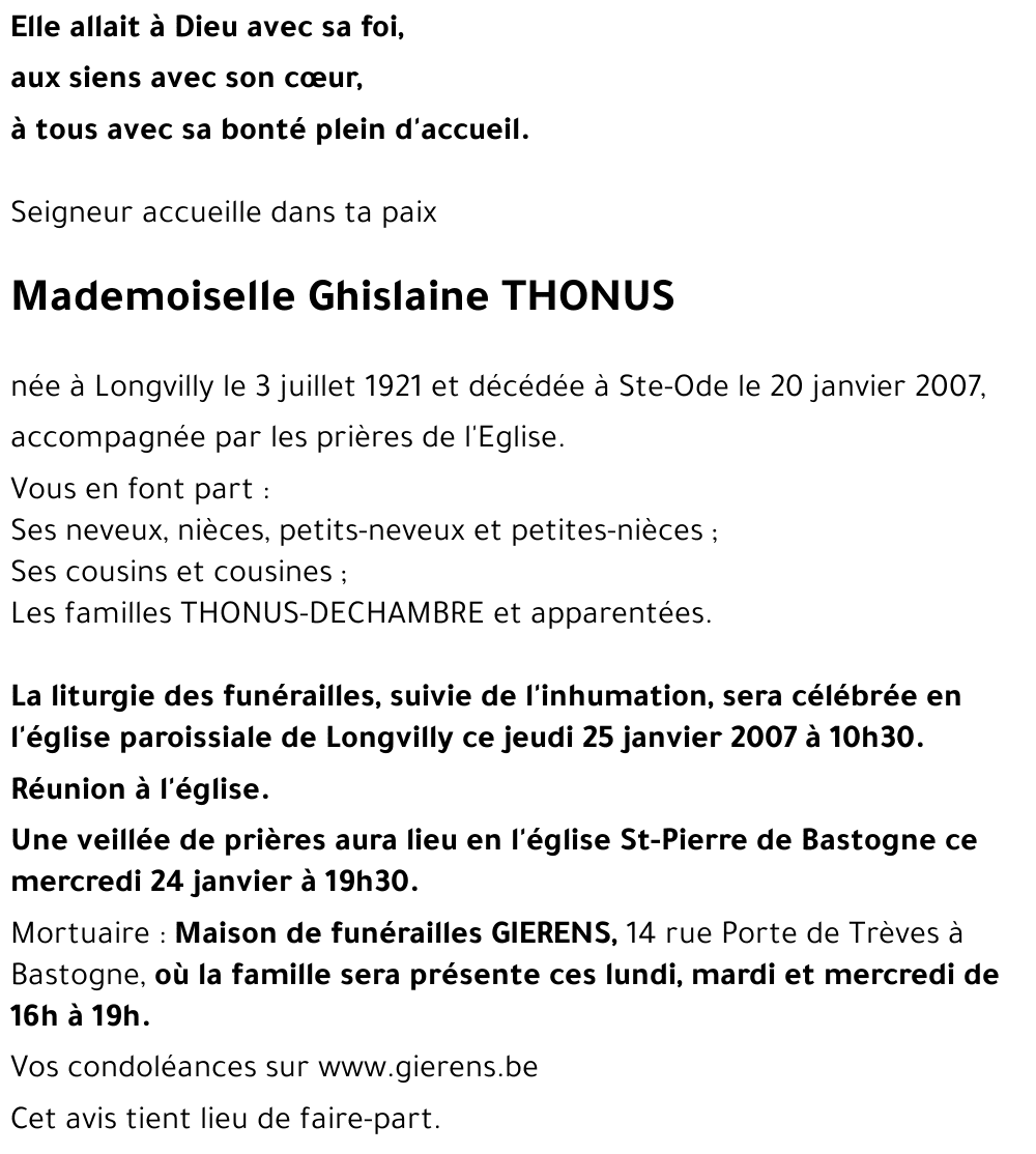 Ghislaine THONUS